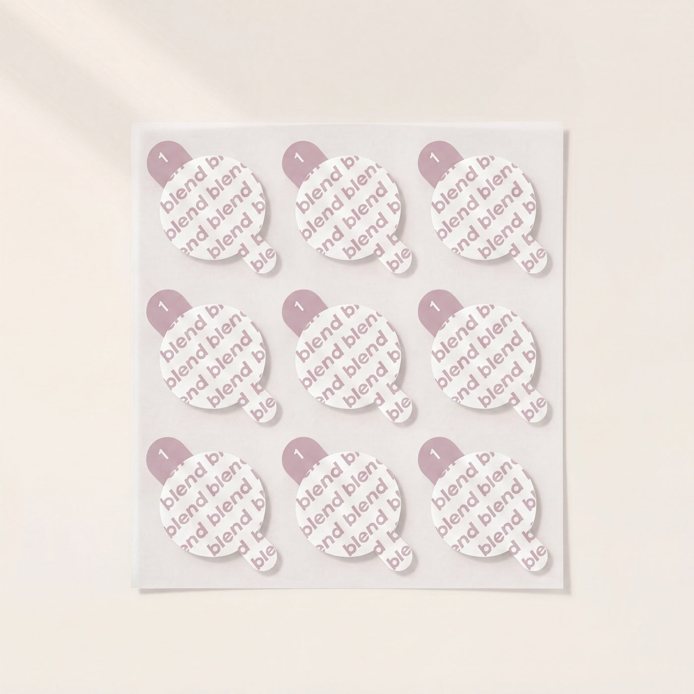 blend patch sheet with the peel-off carrier film