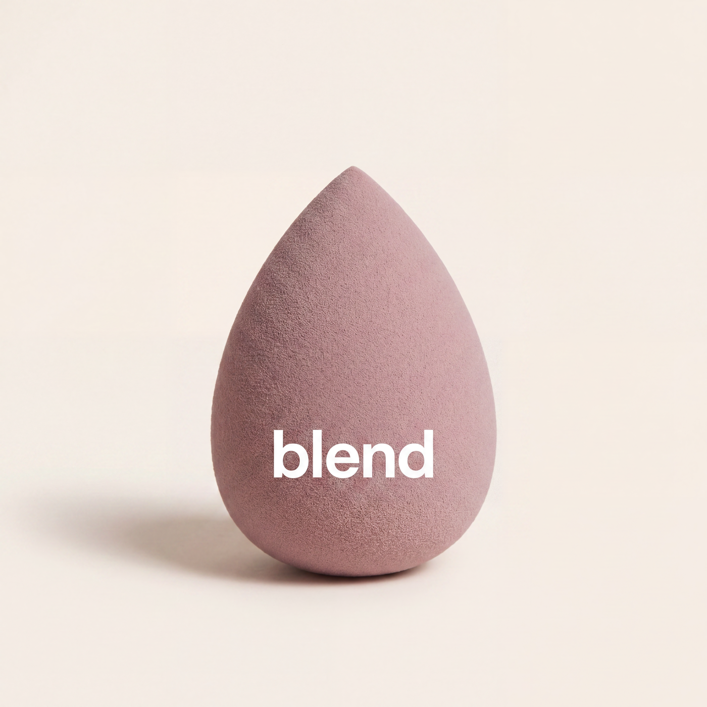 blend beauty blender — free gift makeup sponge in brand mauve with the blend wordmark