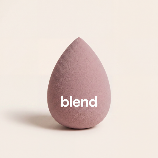 blend beauty blender — free gift makeup sponge in brand mauve with the blend wordmark